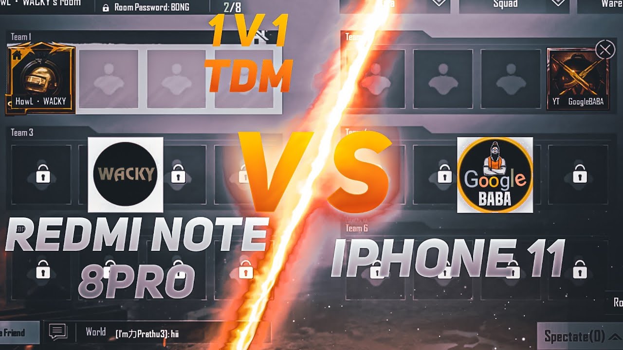 I win a TDM against Google baba gaming ? // Google baba gaming VS wacky 1v1 TDM challenge