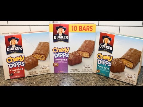 Quaker Chewy Dipps: Caramel Nut, Chocolate Chip & Peanut Butter Review