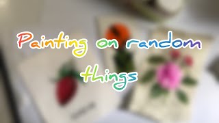 Painting on random things/ acrylic painting/ fun things to paint