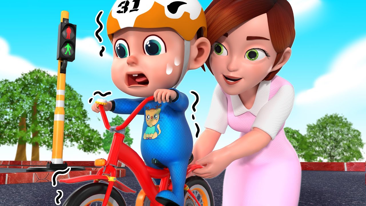 Learn To Ride A Bike | Boo Boo Song | Rosoo Nursery Rhymes & Kids Songs ...