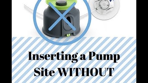 Insulin Pump Site WITHOUT the Inserter**** How to Insert a new site without the use of the inserter