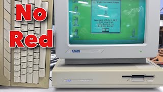 Attempting repair of an Atari MEGA ST2 setup with no red appearing in the SC 1224 monitor Wealth