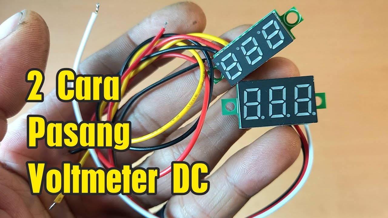 Cara Pasang Voltmeter DC Digital 3 Kabel di Adaptor Variabel Yang Stabil & Awet