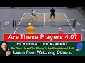 Pickleball  are these players at the 40 level  watch and find out