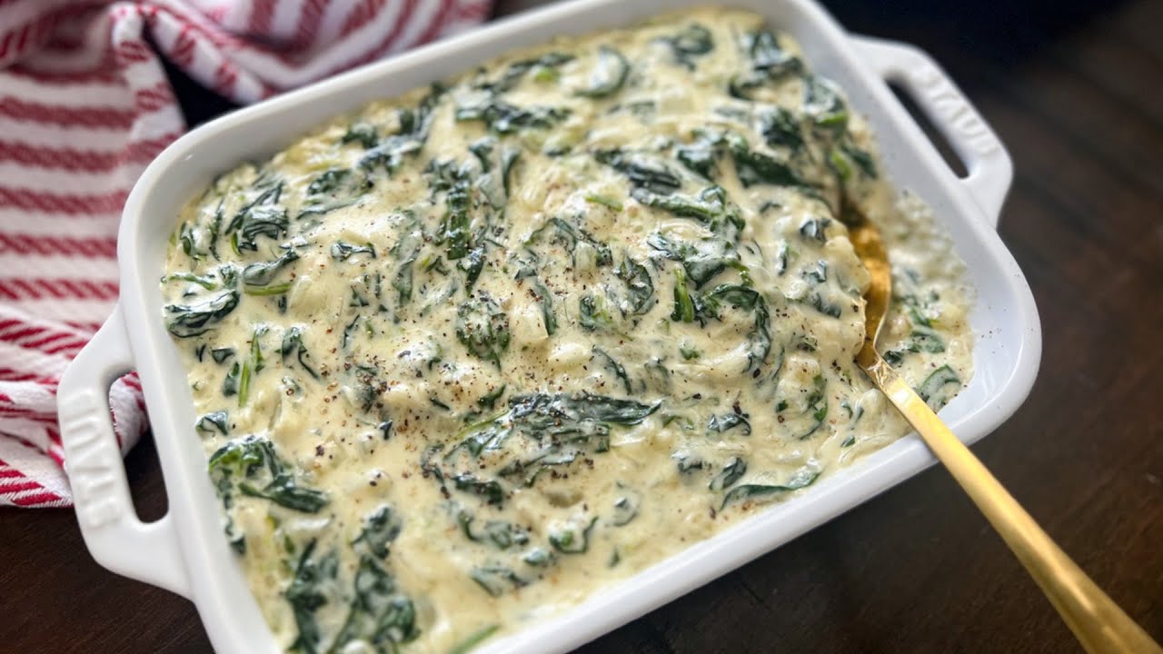 Ultimate Creamed Spinach Recipe YouTube