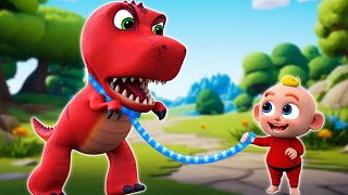 Dinosaur Song - My Pet T-rex | Funny Kids Songs \u0026 More Nursery Rhymes | Songs for KIDS