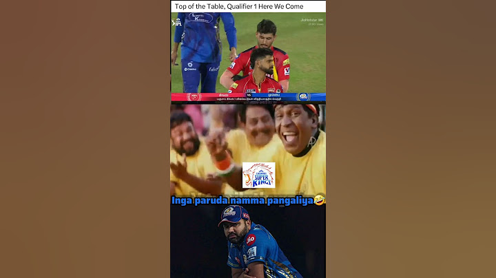 💛~ yengala Gt kitta jeika sollitu, nee punjab kitta thothuruka 🤣 #punjabkings #mumbaiindians #mi