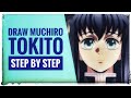 Draw Muchiro Tokito step by step | How to draw Tokito Muchiro easy | Aarav Arts |
