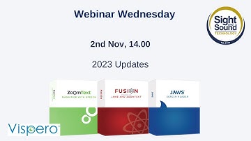 Webinar Wednesday: What’s new in JAWS, Zoomtext and Fusion 2023