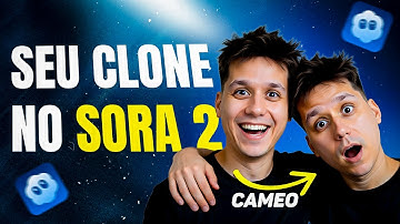 SORA 2: Crie Seu CLONE com a IA do Chat GPT DE GRAÇA! (CAMEO Tutorial)