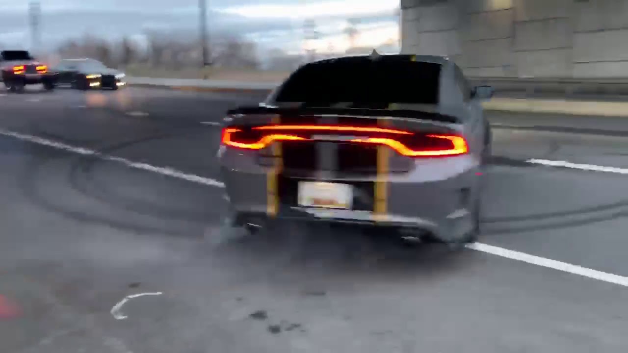 Dodge Charger scat pack 392 burnouts and donuts YouTube