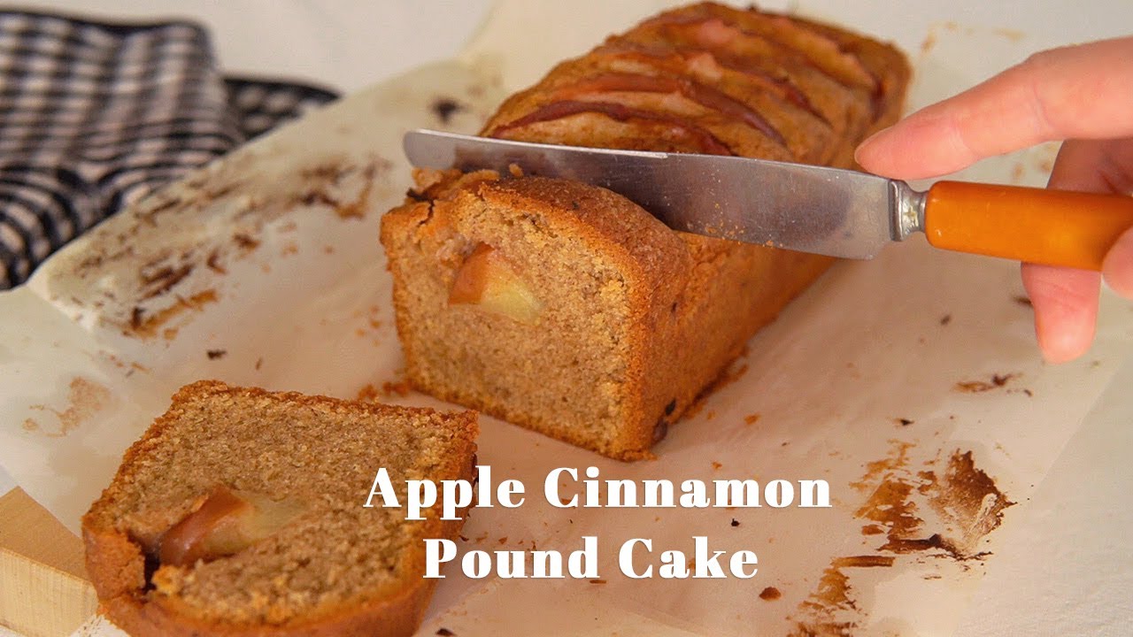肉桂苹果磅蛋糕｜松软香甜每一口都是秋天治愈的味道｜Moist Apple Cinnamon Pound Cake Recipe YouTube