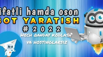 Tekinga bot yaratish. PHP kodlarsiz va hostinglarsiz Mukammal Bot yaratish. Tekin Oson va Qulay #bot