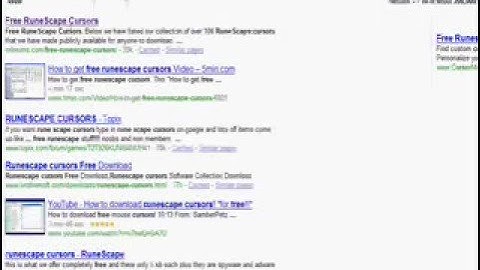 how to get a free runescape cursor