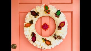 Craft an Autumn Corn Husk n Acorn Wreath