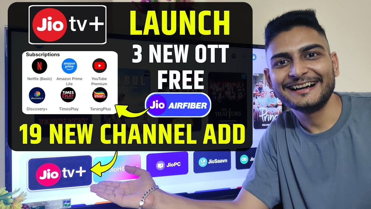 JioTv Plus Good Update | 3 New OTT Free Add | 19 New Channel Add