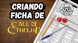 TUTORIAL DE CRIAÇÃO DE FICHA DE CALL OF CTHULHU