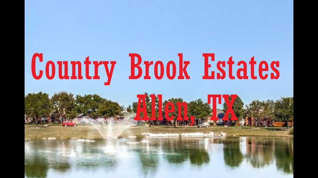 A drive around Country Brook Estates Neighborhood in East Allen,TX.Collin Country, Dallas Fort Worth