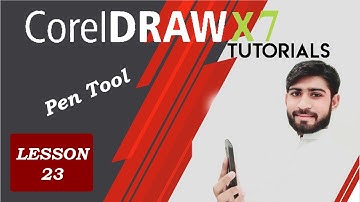Corel Draw X7 Tutorials in Urdu Hindi Lesson 23 Pen tool | by Zain Yousaf | Computer Instructor