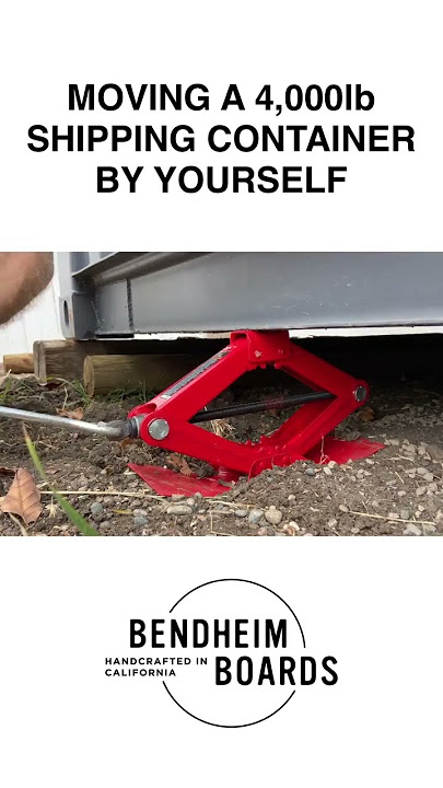 Moving a Shipping Container by Yourself #shorts
