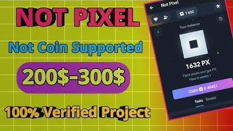 Not pixel || Not pixel Airdrop | Notcoin & Dogs এর প্রযেক্ট | Big profit Airdrop | #notpixel #viral