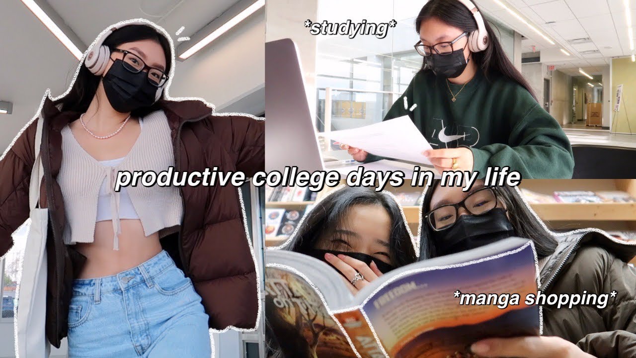 STUDY VLOG | productive days in my life as a college student | studying ...