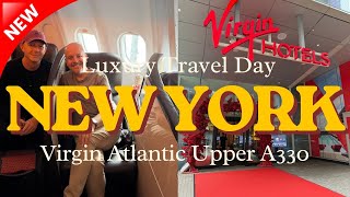 ✈️ FIRST TIME Flying Virgin Atlantic Upper Class to NEW YORK! | Virgin Hotels & NYC Travel Day 🇺🇸