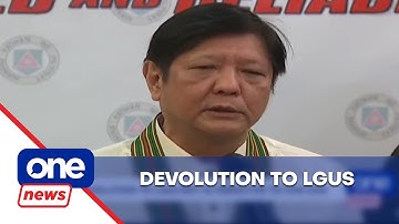 Devolution to LGUs not Cha-cha alternative - PBBM