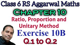 Exercise 10B Q.1 to Q.2 class 6 RS Aggarwal maths screenshot 4