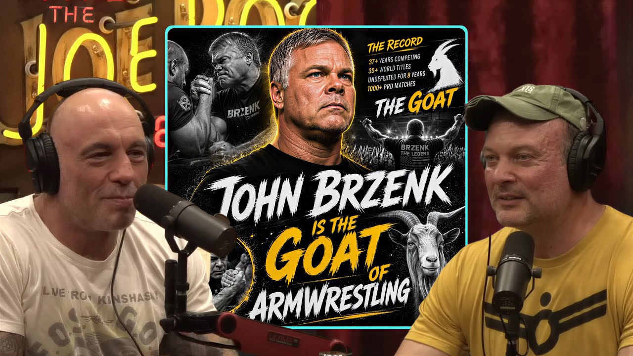 Devon Larratt Explains Why John Brzenk Is The Goat Of Armwrestling | Joe Rogan & Devon Larratt