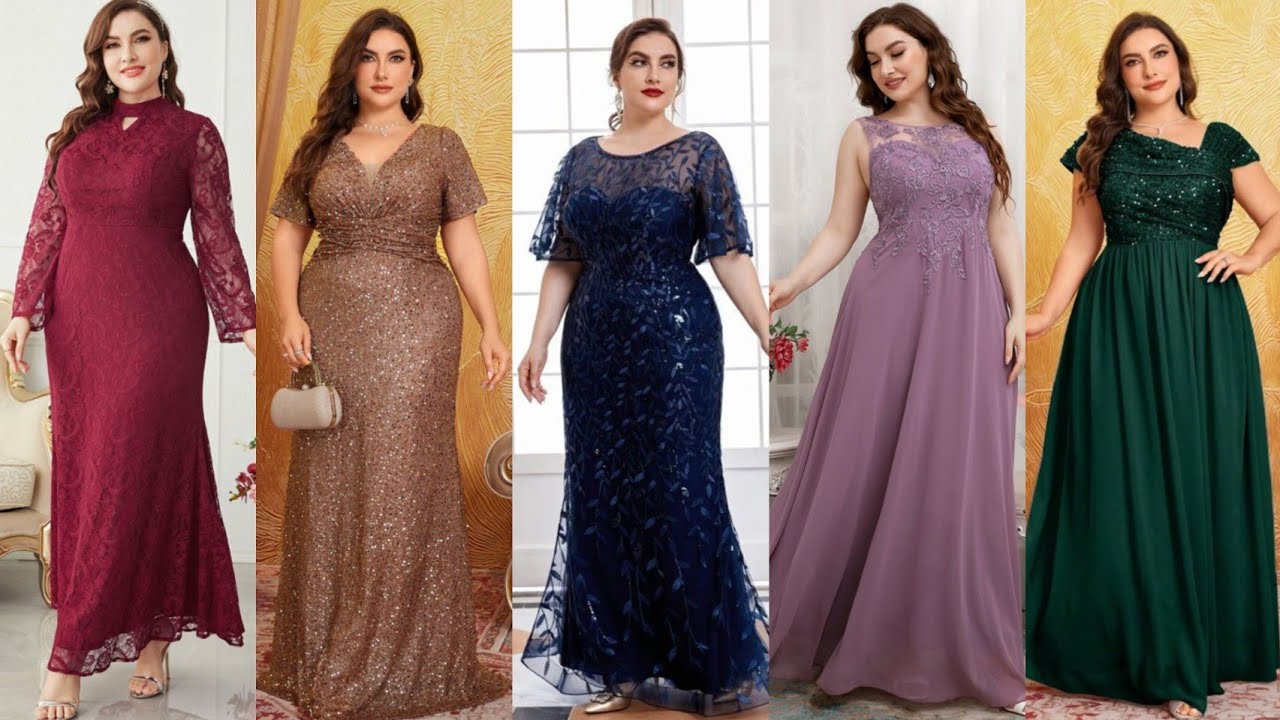 Top most beautiful and gorgeous plus size mother of the bride dress 2025