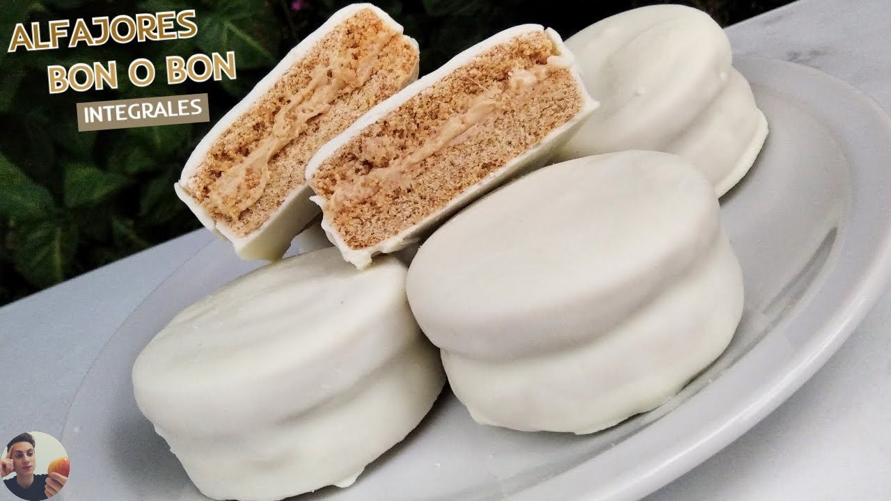 Receta de ALFAJORES BON o BON caseros (con HARINA INTEGRAL)✅