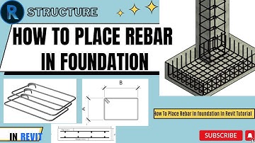 How To Place Rebar In Foundation in Revit Tutorial #AECCad #revitstructure
