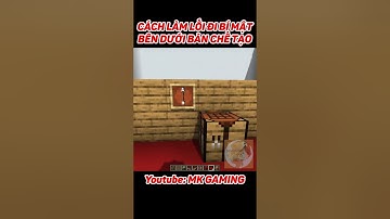 Minecraft Tiktok | Cách Làm Lối Đi Bí Mật Dưới Bàn Chế Tạo | #Shorts