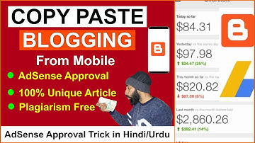 How to Copy Paste Blog From Mobile (AdSense Approval) 100% Unique Article - Plagiarism Free Content