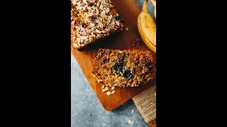 Healthy Blueberry Chocolate Chip Banana Bread