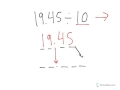 Dividing Decimals by Ten