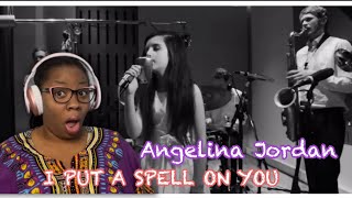 INCREDIBLY TALENTED | Angelina Jordan - I PUT A SPELL ON YOU | First Time Reaction #angelinajordan
