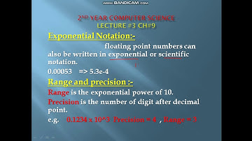 Integer Overflow ,Underflow,Arithmetic Overflow, underflow, Range & precision lec 3 chap 9