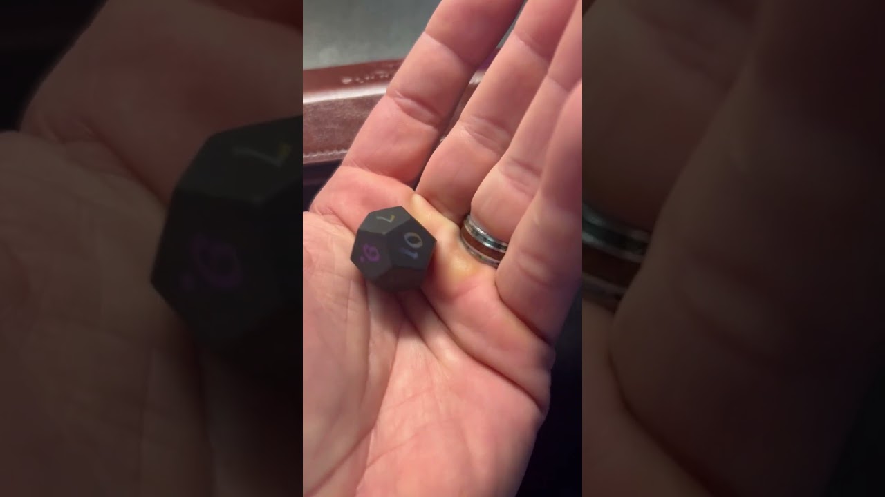 Inked Black Night Raised Obsidian Dice - Ultimate RPG Accessory