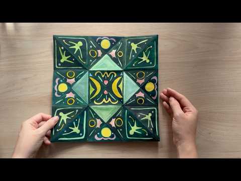 Painting a Victorian Puzzle ✶ DIY Watercolour Art 🌨🎋
