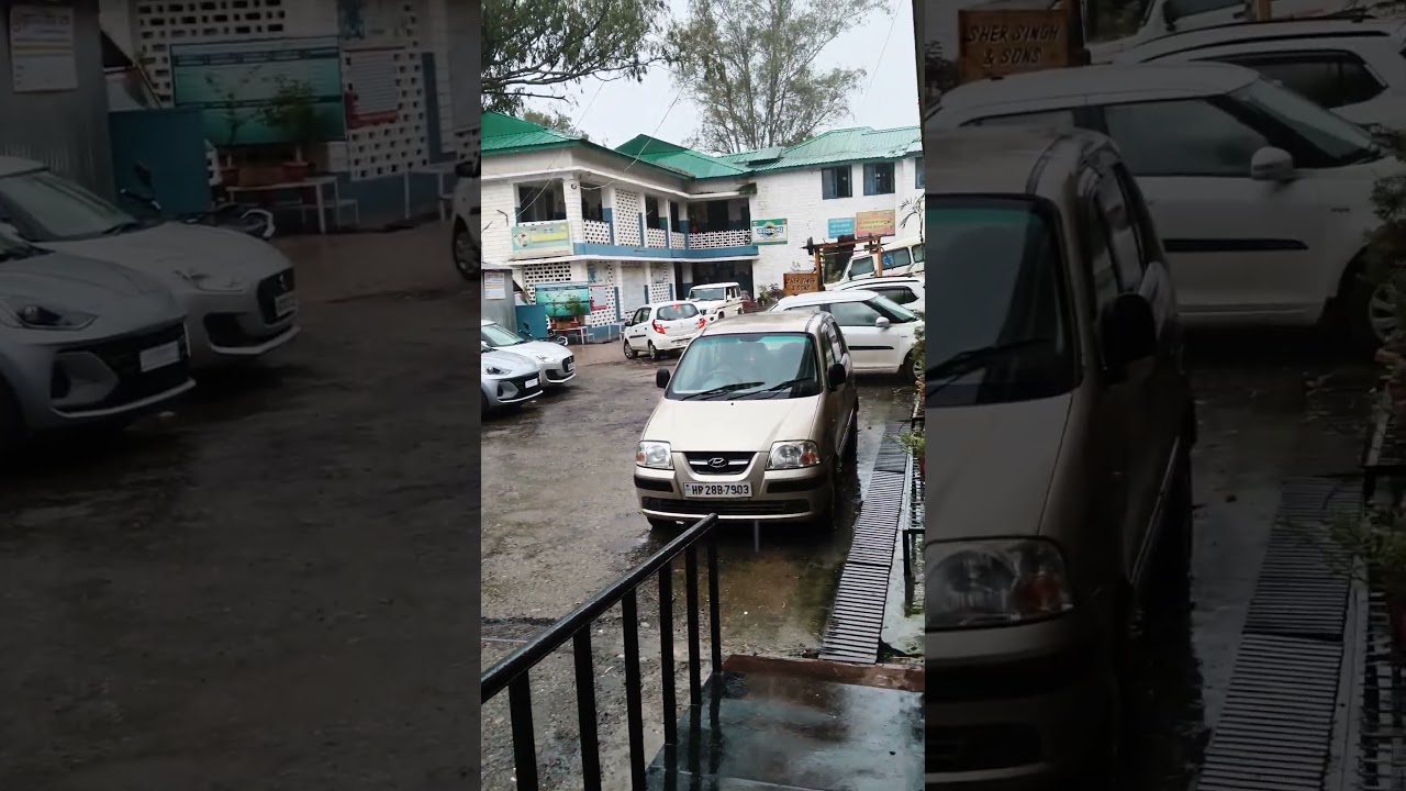 hospital life in rainy days...#hospital #rain#mousam