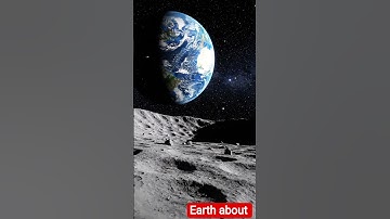 How Earth looks from Moon 🌎 चाँद से पृथ्वी कैसी दिखती है #shorts #moon #animation #space #earth