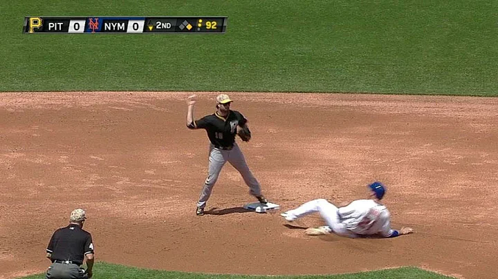 PIT@NYM: Pirates turn two to end the inning