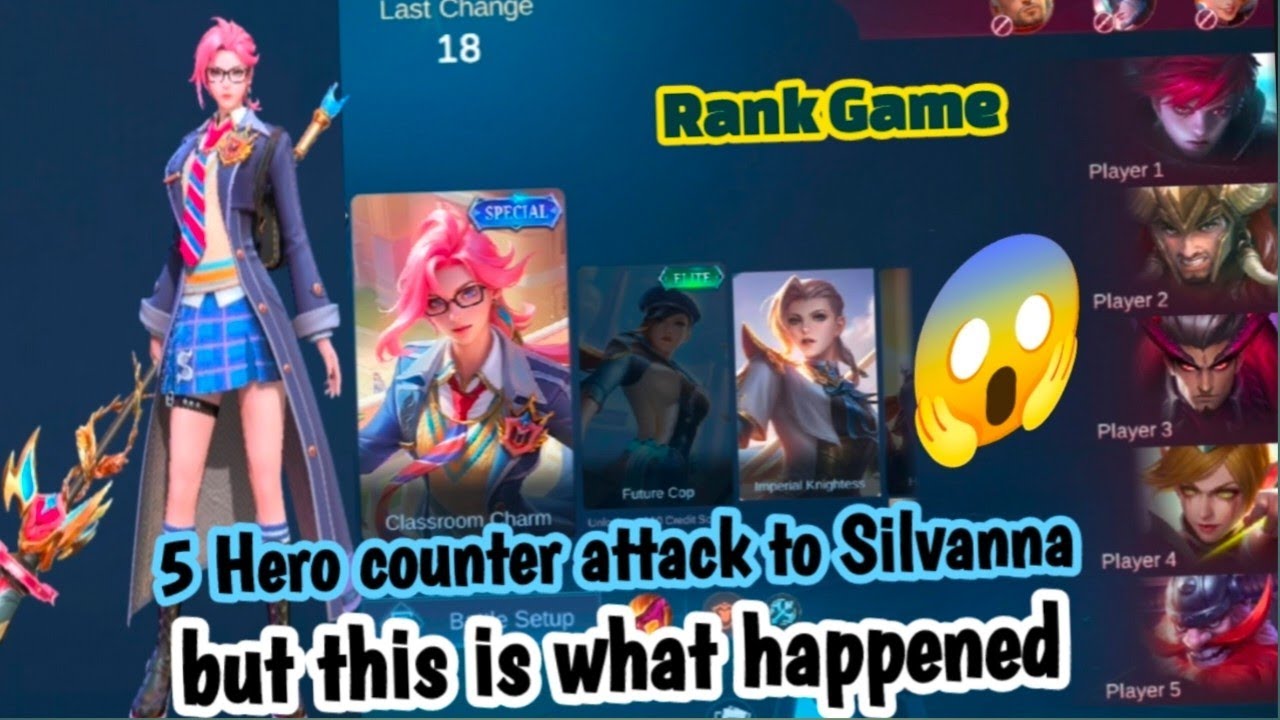 5 Hero counter attack to Silvanna - Rank Game MLBB