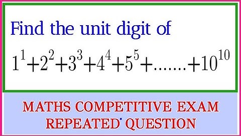 Hong kong Math Olympiad Problem | A Nice Exponential Problem | Unit digit tricks | Find unit digit