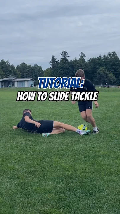 How To Slide Tackle #footballshorts #soccertraining #slidetackle #football #tutorial #soccertips