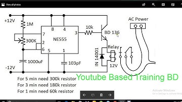 how to make timer circuit. make a easy ic timer. ne555 ic used a timer circuit