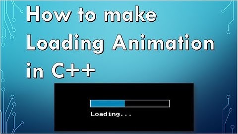 How to make Loading animation in C++ | delay function | C++ Graphics | SmartArt Presentations