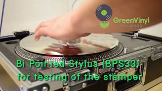 Bi Pointed Stylus (BPS33) to play a vinyl stamper directly on a regular turntable - posted by Symcon